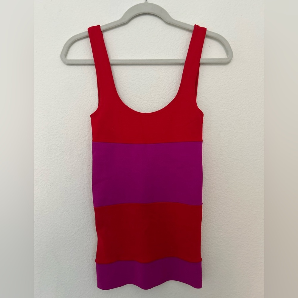 Liza Bruce ‘90’s Colorblock Bodycon Mini Dress